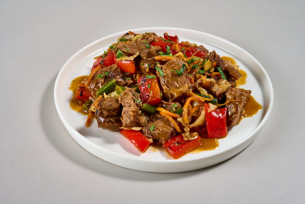 רצועות בקר ברוטב סצ’ואן